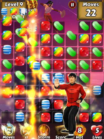 Kung Fu Candy Quest - Help Master Panda battle kungfu fighting warriors iPad screenshot