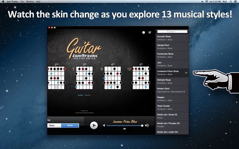 guitar jam tracks - scale trainer & practice buddy iphone screenshot 3