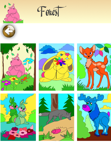 Screenshot #6 pour Pages à colorier pour filles et garçons, amusant et éducatif, coloriage de animaux et coloration de hippopotame et chaton - jeux pour enfants & bébés