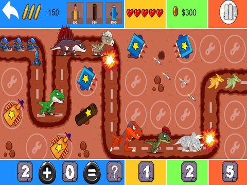 Screenshot #6 pour Dinosaur Math Tower Defense