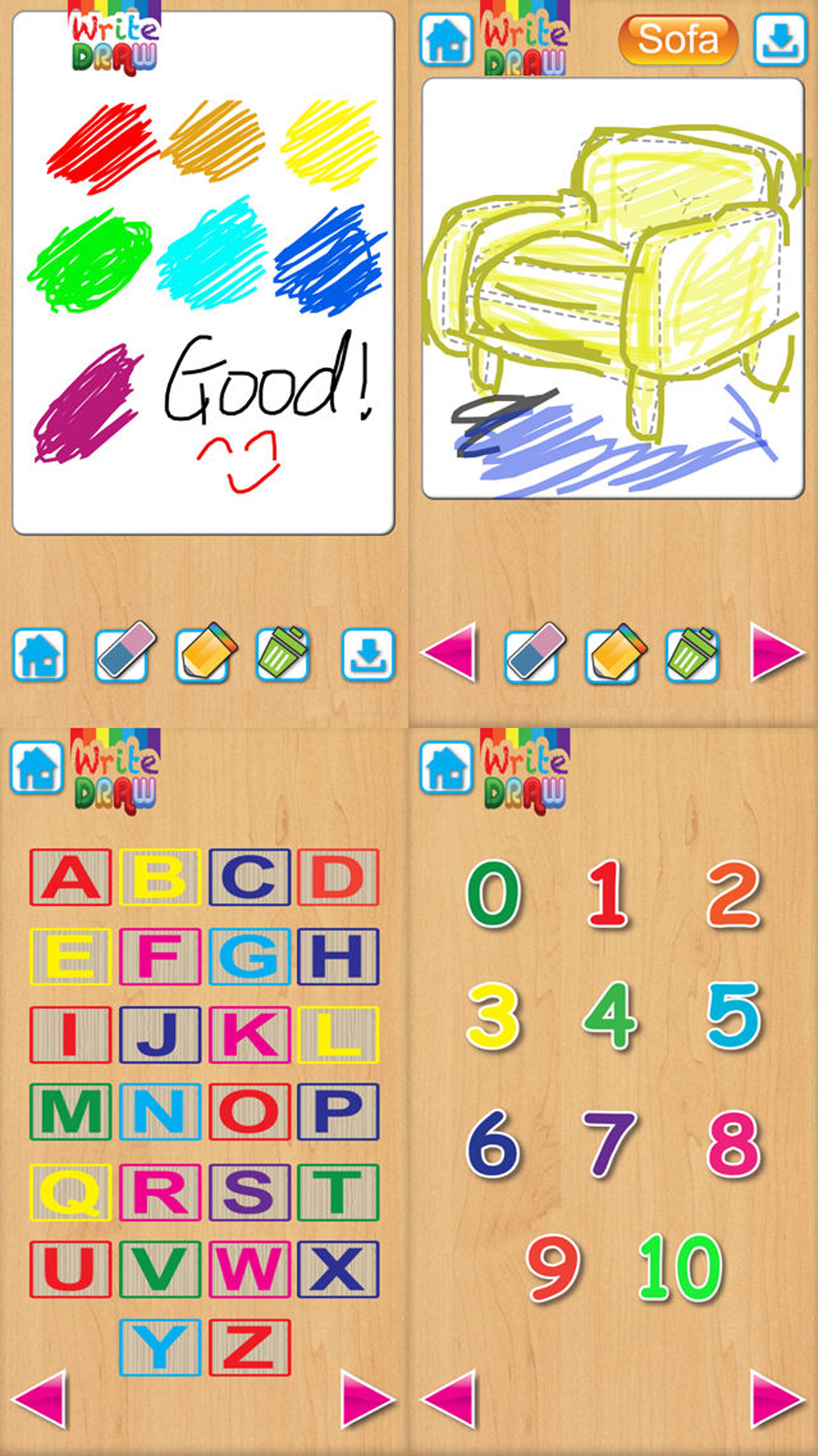 Write Draw Free - Learning Writing, Drawing, Fill Color & Words screenshot 4