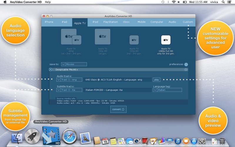 Screenshot #2 pour AnyVideo Converter HD