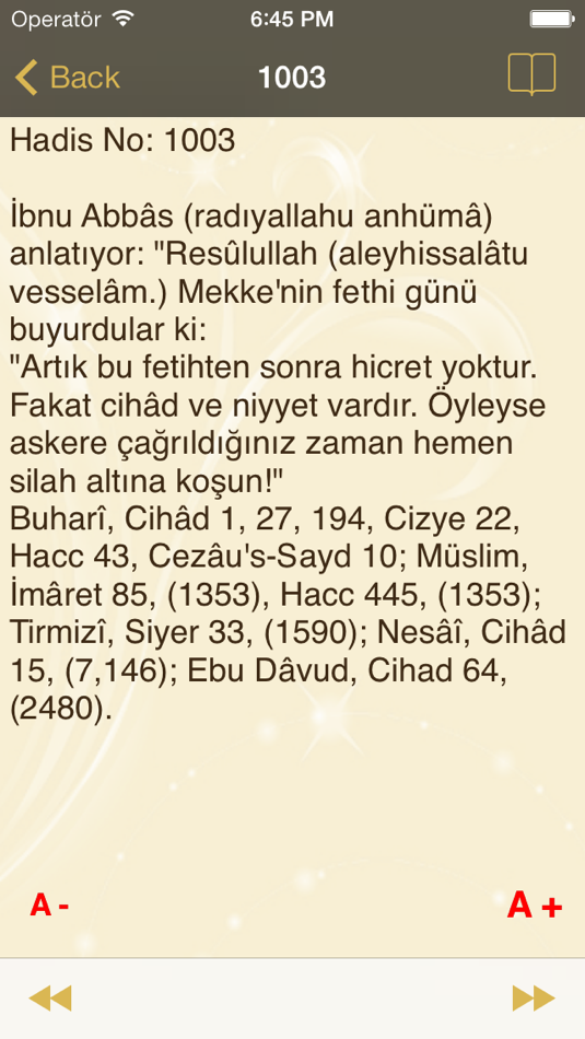 #2. Hadis Fihristi (iOS) 由: Ufuk MARMARA