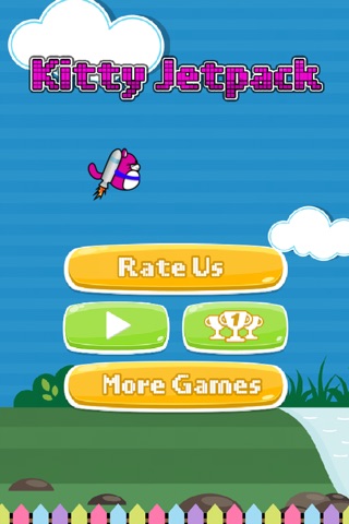 Kitty Jetpack - Flappy Chase screenshot 2