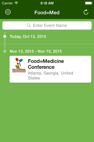 Food=Medicine Conference screenshot 2