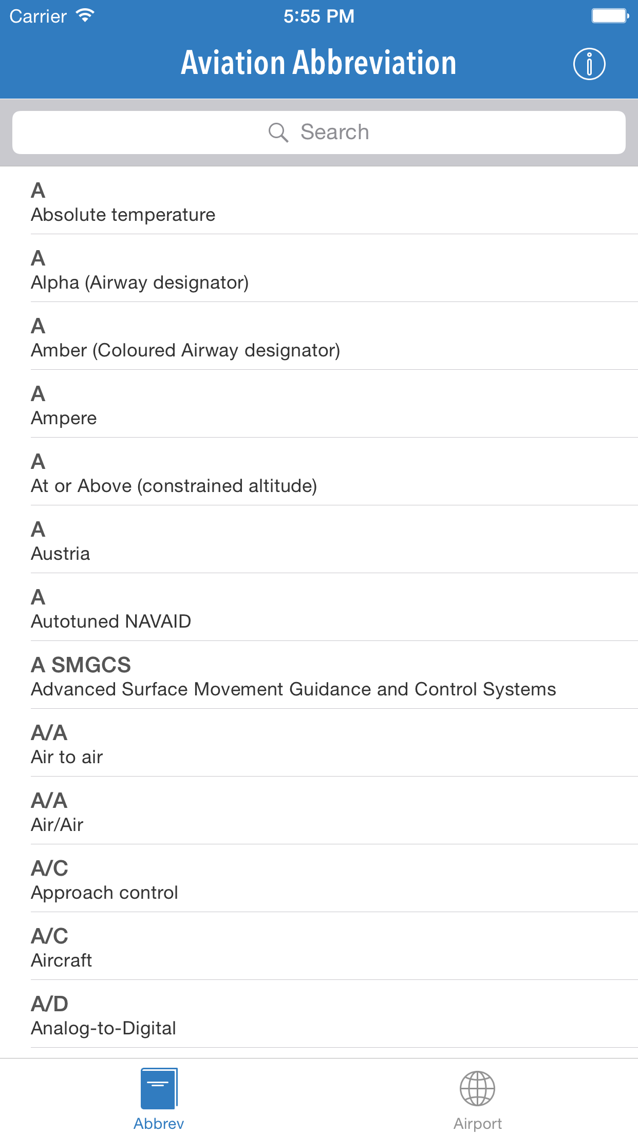 AviationABB - Aviation Abbreviation and Airport Code