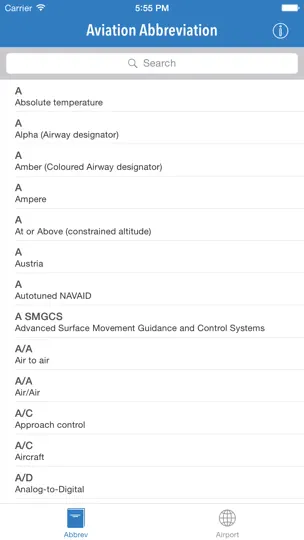 AviationABB - Aviation Abbreviation And Airport Code iPhone-skjermbilde 1
