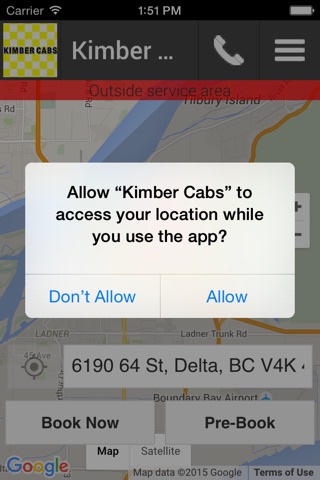 Kimber Cabs screenshot 2