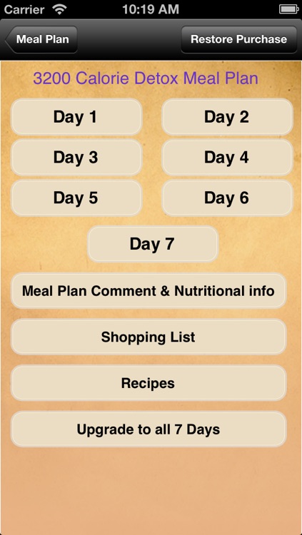 Meal Plans - Detox 7 Day Meal Plans
