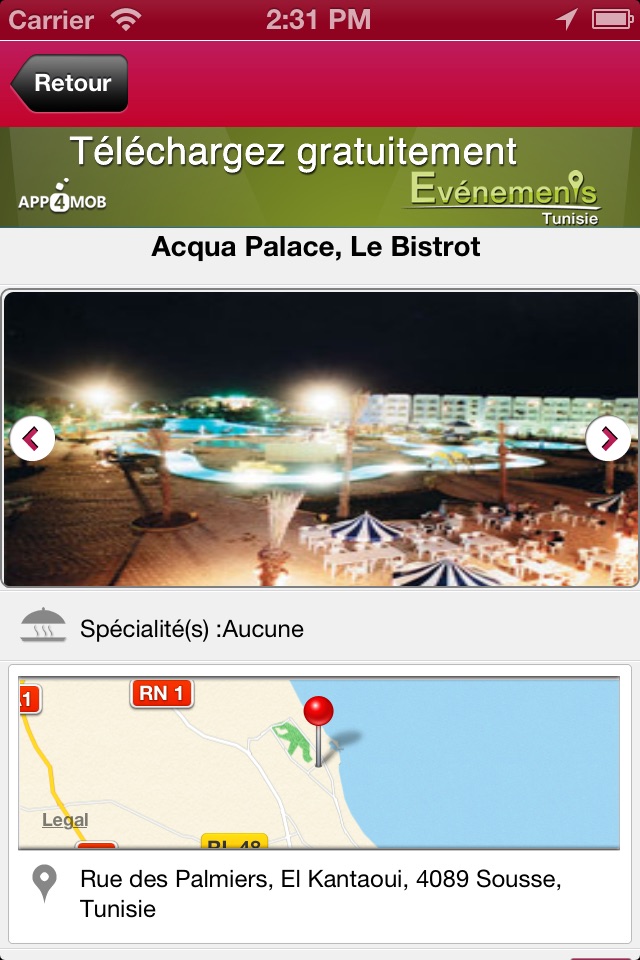 Restaurants Tunisie screenshot 3