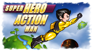 Screenshot #1 pour Super Hero Action Man - Best Fun Adventure Race to the Planets Game