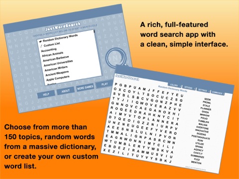 Screenshot #1 for Just Word Search