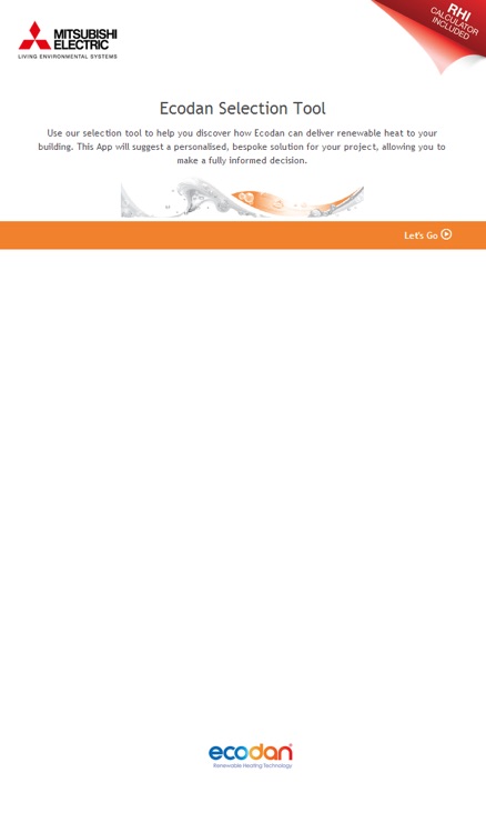 Ecodan Selection Tool