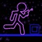 Glow Stick-Man Run : Neon Laser Gun-Man Runner Race Game For Free