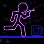 Glow Stick-Man Run : Neon Laser Gun-Man Runner Race Game For Free