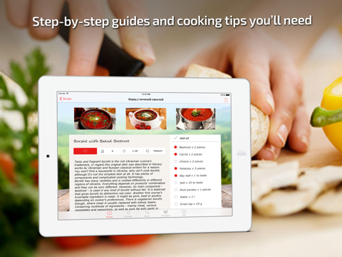 Ukrainian Cuisine & Recipes Guide iPad screenshot 4 - Food & Drink app