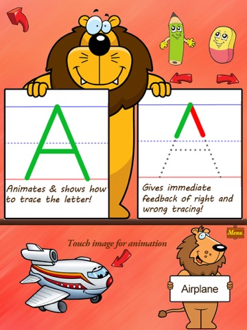 ABC Tracer with words and phonics - HD screenshot 2