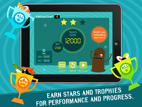 Sushi Monster iPad screenshot 5 - Education app