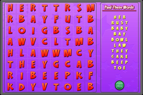 Word Search For Kids 2 - Perfect for Kinder, First and Second Gradeのおすすめ画像3