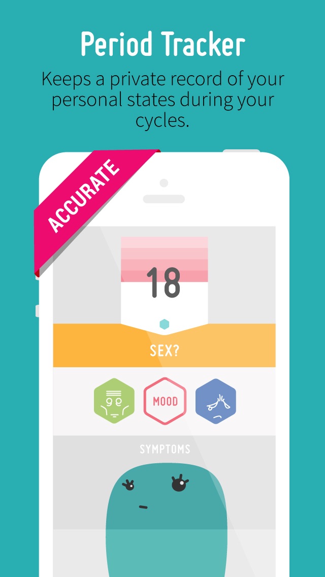 Period Tracker with Mood, Fertility & Birth Control Pill Diary with Reminder Screenshot 1