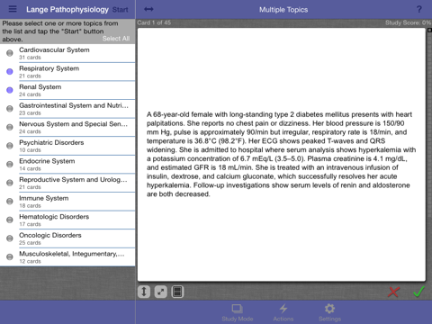 Screenshot #4 pour Pathophysiology Lange Flash Cards