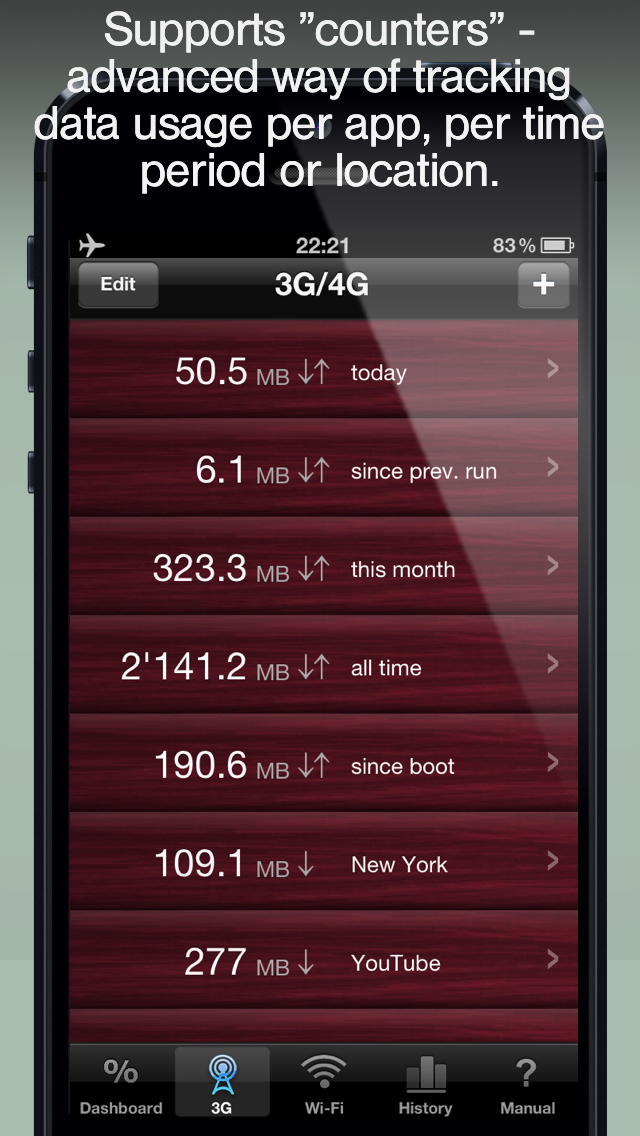 Download Meter - track Data Usage and avoid Data Plan Overage Screenshot