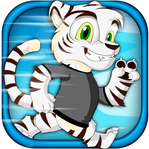 Baby White Tiger Running Dashing Race With Mittens The Super Sonic Cub Free iOS App