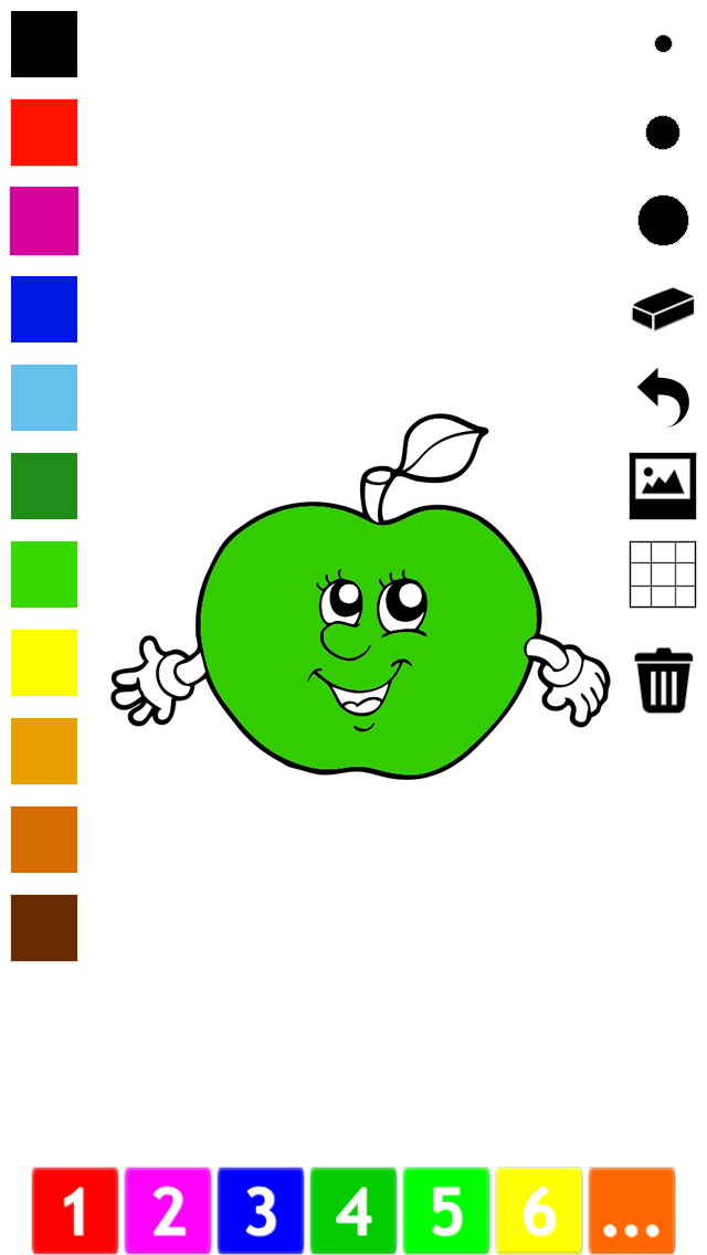 塗り絵の本 リンゴ、バナナ、ブドウ、レモン、ナシ、イチゴのような多くの写真と一緒にゲーム：幼児や子供のための果物や野菜の。 学ぶ 幼稚園、保育園や保育所のためにのおすすめ画像2