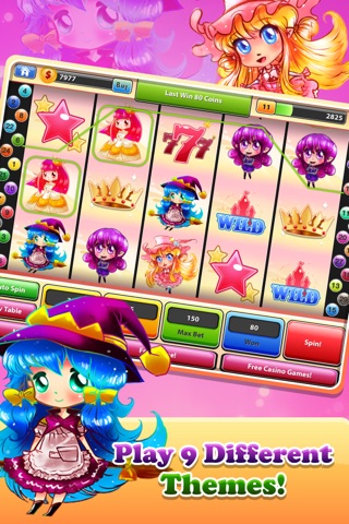 Chibi Slots 777 - Free Las Vegas Slot Machine screenshot 2