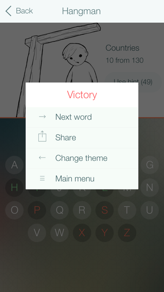 #4. Hangman New - comeback of the classical word guessing game (iOS) By: Anton Kartunov