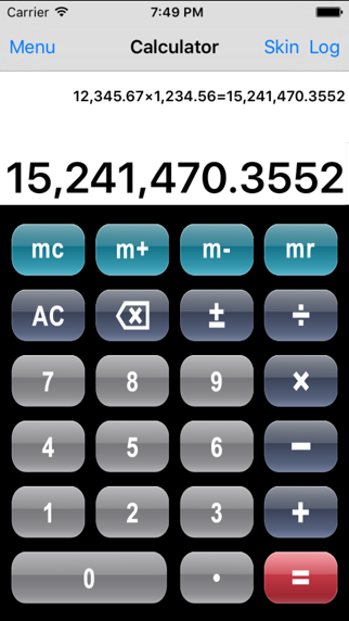 ez calculators iphone screenshot 2