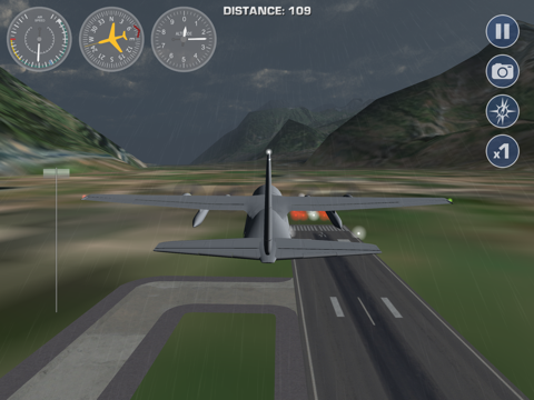 Симулятор посадки самолета в швейцарских Альпах для iPad