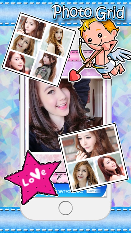 Fun Frame photo camera editor: Plus sticker,filters,effects,grid and border stitch