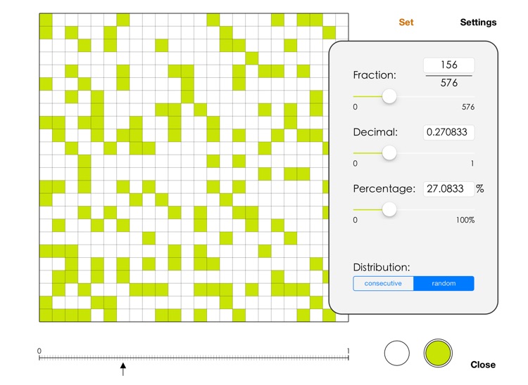 Visual Fractions Decimals and Percentages