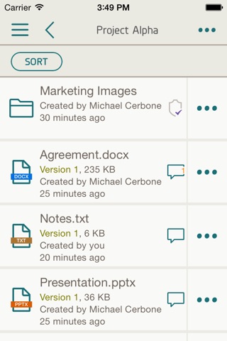 Intralinks VIA® for MobileIron screenshot 2