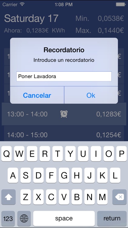 LuzApp - Precio de la luz por horas