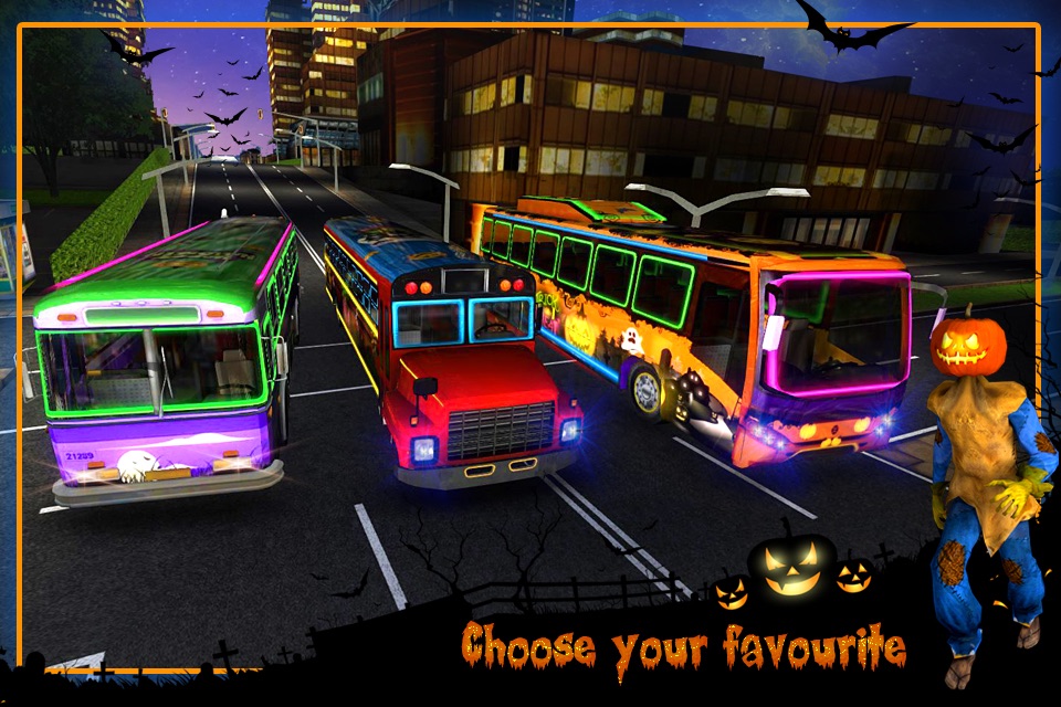 Halloween Party Bus Driver 3D screenshot 4