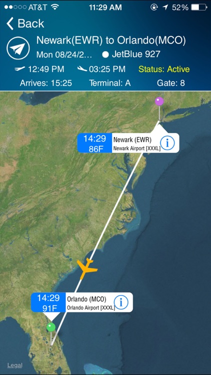 Orlando Airport (MCO) Flight Tracker Radar