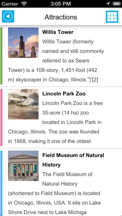 Chicago offline map, guide & hotels