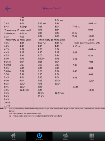 Screenshot #5 pour Bermuda Bus Schedule