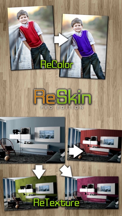 ReSkin - Change Colors and Textures In Your Facebook and Instagram Photos