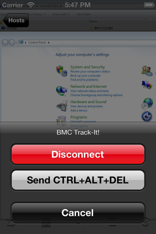 BMC Track-It! Remote Desktop Management screenshot 3