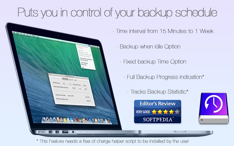 Screenshot #1 pour iScheduleTimeMachine - The Time Machine Scheduler
