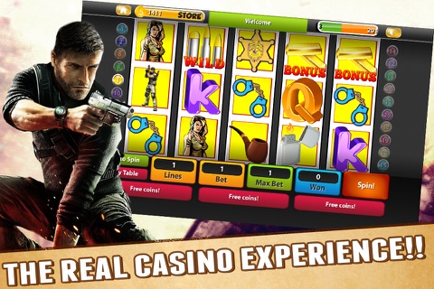 Impossible Mission Slot Machine - A Wild Soldiers Themed Casino Game! screenshot 2