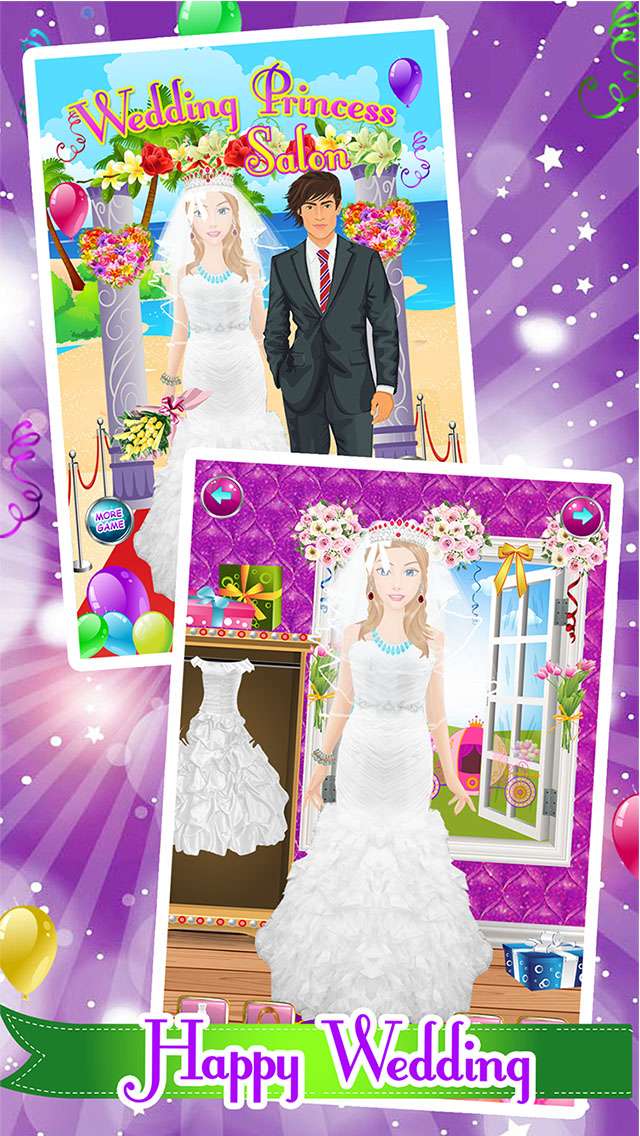 Princess Jenna Wedding Fashion Dress up and makeup salon
