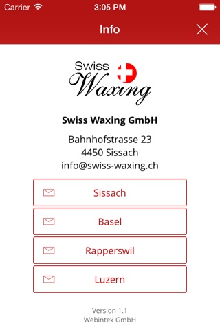 Swiss Waxing screenshot 2