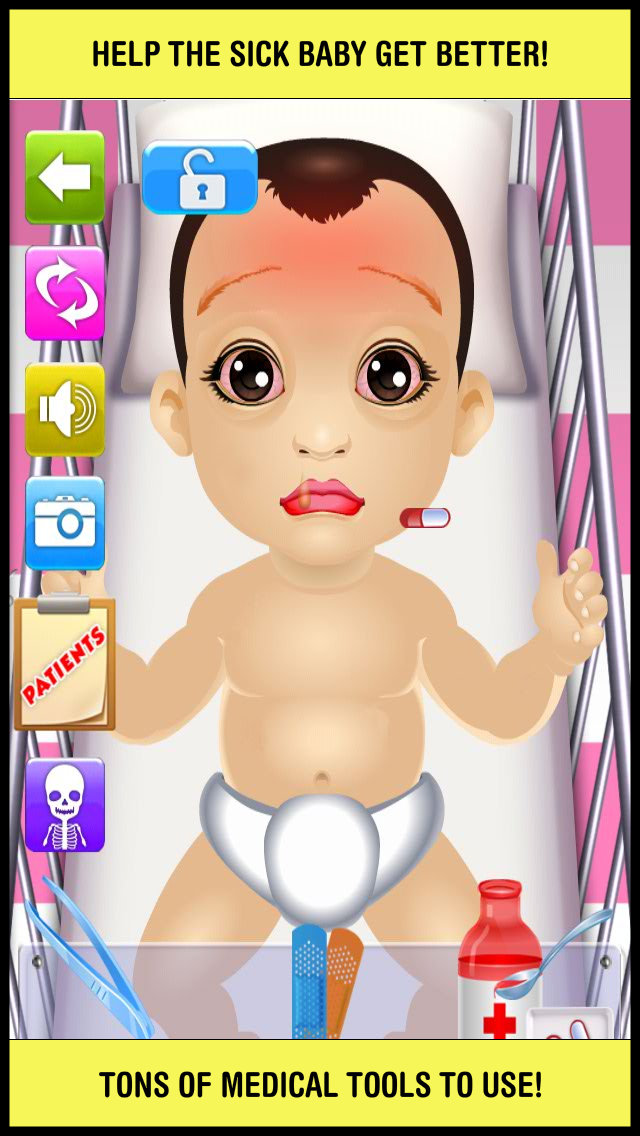 Screenshot #1 pour Baby Little Throat & Ear Doctor - play babies skin doctor's office games for kids