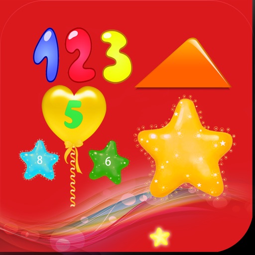 Colorful Shape Numbers Icon