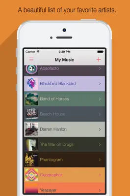 Game screenshot My Music - Моя музыка - Ваш список любимых артистов и групп. mod apk