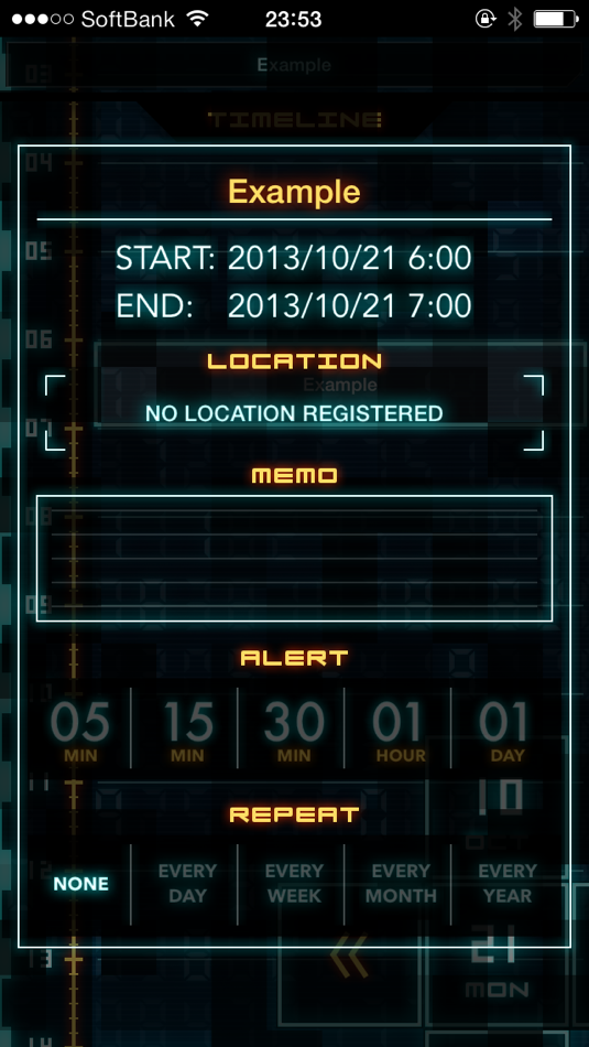 #5. Flashback - Sci-Fi Style Calendar (iOS) 由: OCTUDIO